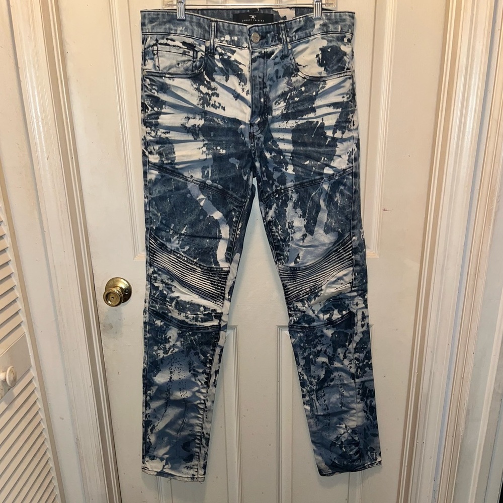 JORDAN CRAIG Legacy Edition Aaron Distressed Denim Jeans. Waist 35. Inseam 35.5.